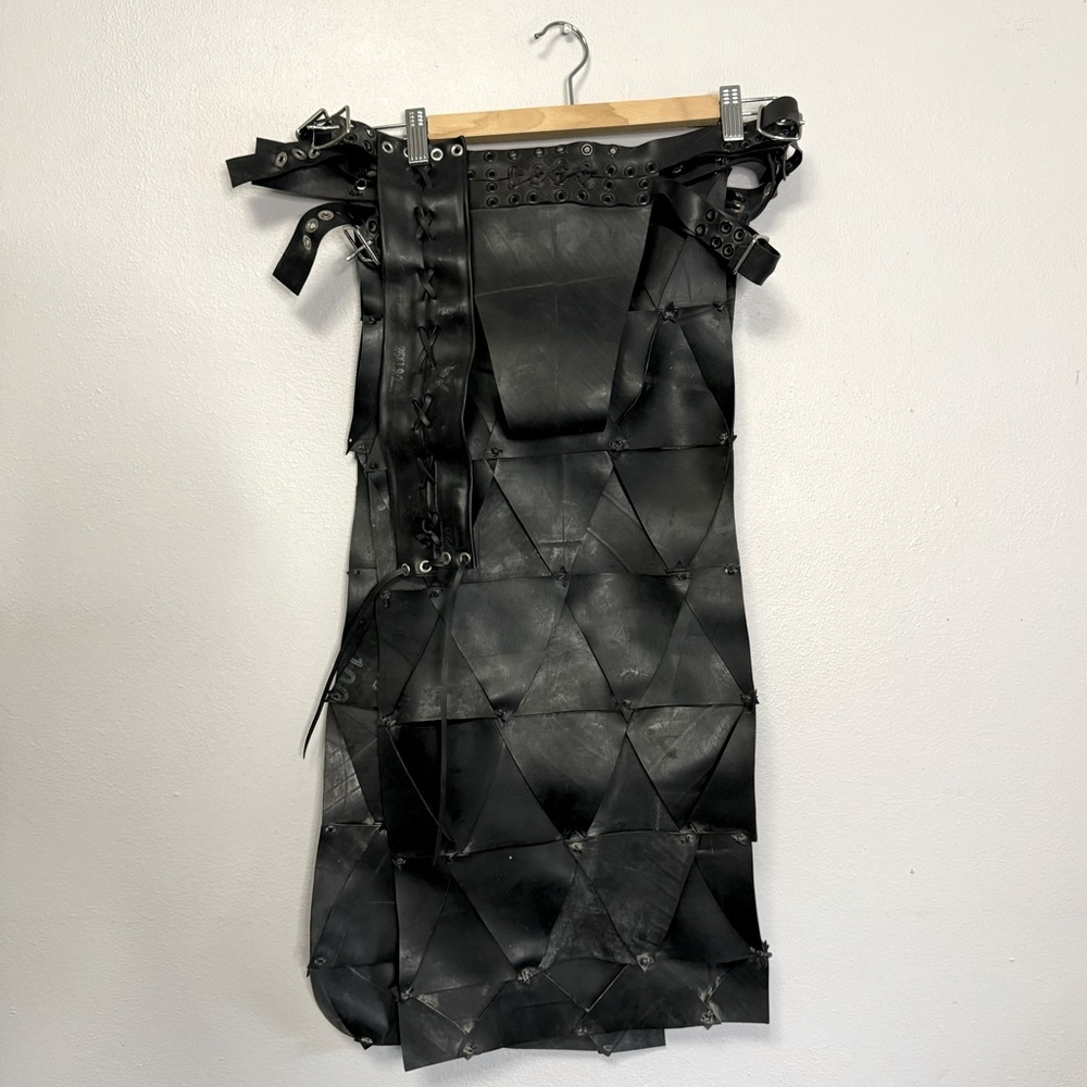 Handmade One of A Kind Repurposed Bike Tire Loincloth with Bottoms and Bracelet